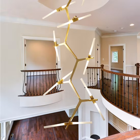 Decoração de casa interior LED candelabro de teto moderno luminária pendente (WH